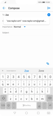 Press the required contact. Press the required contact.