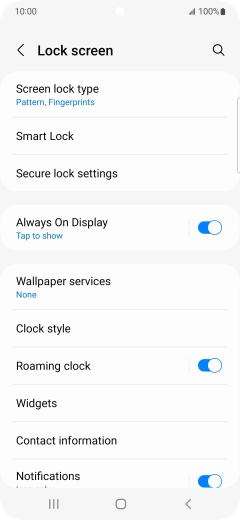Press Screen lock type and key in the additional phone lock code you created earlier. Press Screen lock type and key in the additional phone lock code you created earlier.