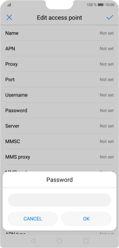Key in secure and press OK. Key in secure and press OK.