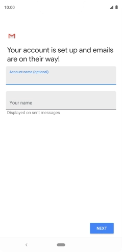 Press Your name and key in the required sender name. Press Your name and key in the required sender name.