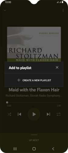 Press CREATE A NEW PLAYLIST. Press CREATE A NEW PLAYLIST.