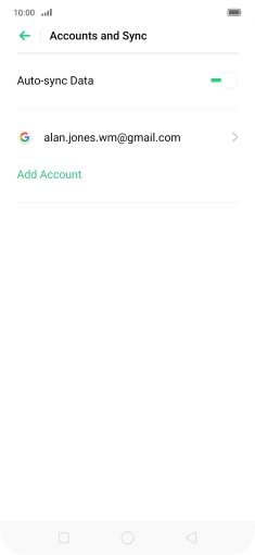 Press Add Account. Press Add Account.