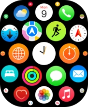 Press the music player icon. Press the music player icon.