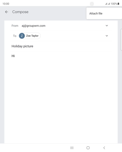 Press Attach file and go to the required folder. Press Attach file and go to the required folder.