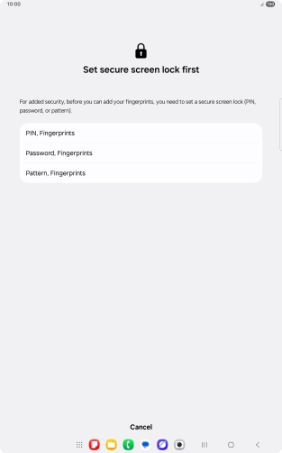 Press the required lock code and follow the instructions on the screen to create an additional lock code. Press the required lock code and follow the instructions on the screen to create an additional lock code.