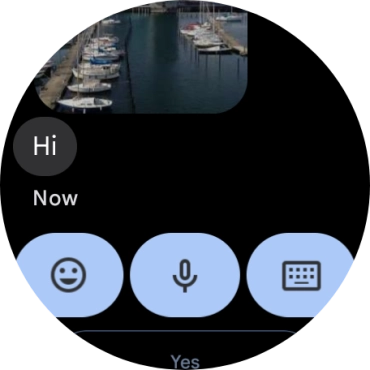 Press the microphone icon. Press the microphone icon.