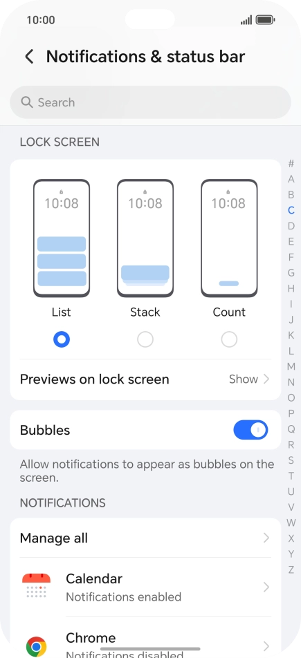 Press Manage all. Press Manage all.
