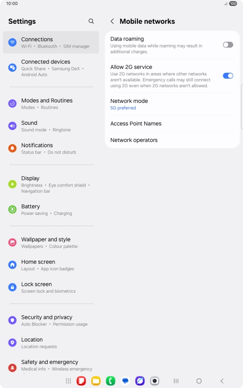 Press Network mode. Press Network mode.
