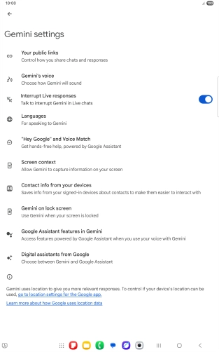 Follow the instructions on the screen to select the required settings. Follow the instructions on the screen to select the required settings.