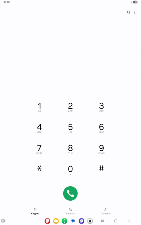 Press the menu icon. Press the menu icon.