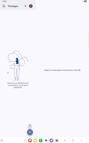 Press the profile icon. Press the profile icon.
