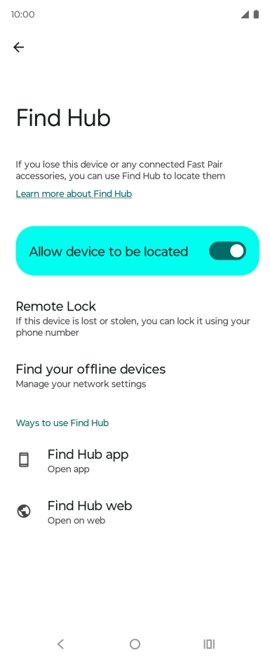 Press the Home key to return to the home screen. Press the Home key to return to the home screen.