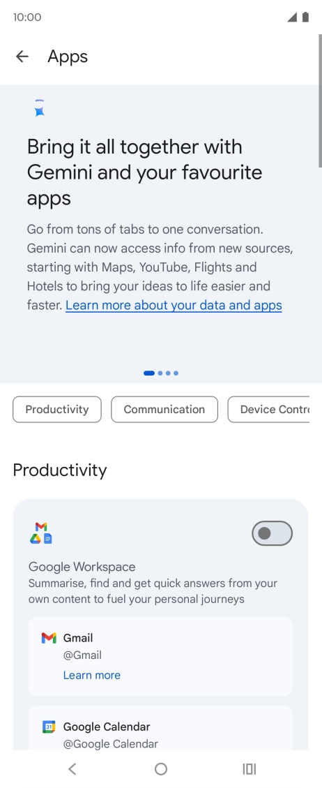Press the indicator next to the required extension to turn on the function. Press the indicator next to the required extension to turn on the function.