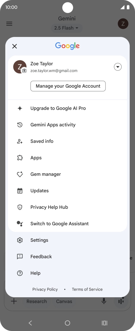 Press Settings. Press Settings.