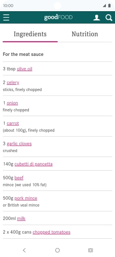 Go to the required screen. Go to the required screen.