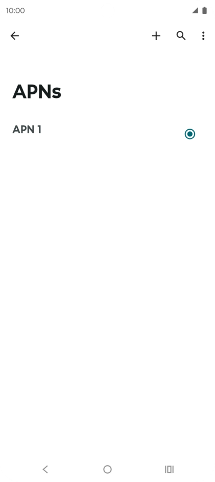 Press the new data connection icon. Press the new data connection icon.