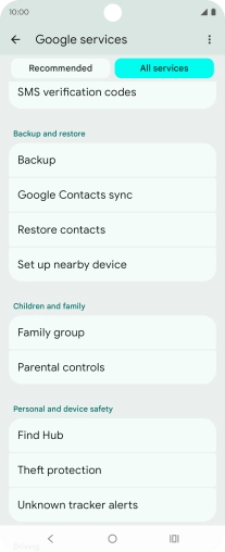 Press Find Hub. Press Find Hub.