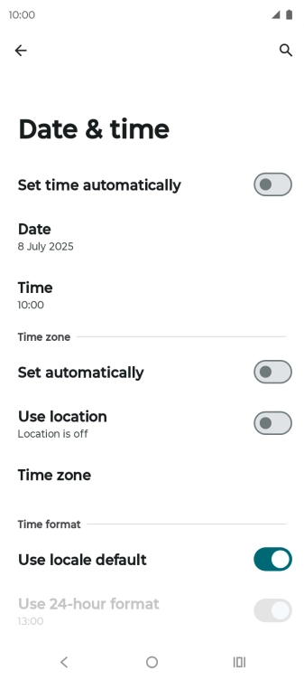Press the indicator next to Press the indicator next to
