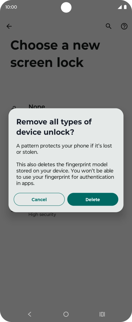 Press Delete. Press Delete.
