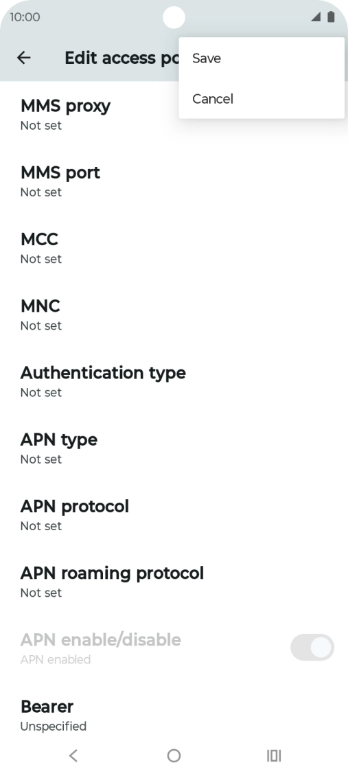 Press Save. Press Save.