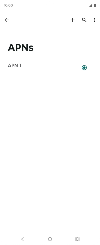 Press the new data connection icon. Press the new data connection icon.