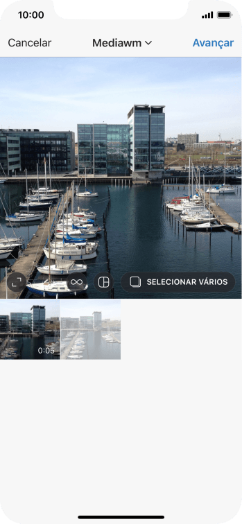 Pressione a foto ou o vídeo desejado. Pressione a foto ou o vídeo desejado.