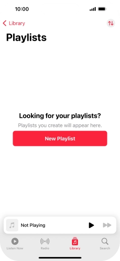 Press New Playlist. Press New Playlist.