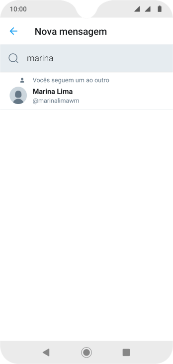 Pressione o contato desejado. Pressione o contato desejado.