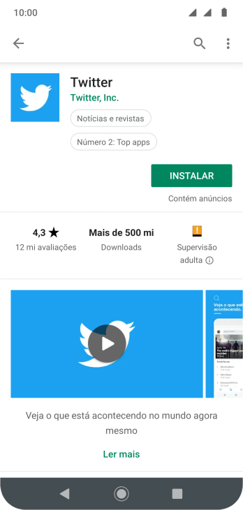Pressione INSTALAR, e siga as indicações da tela para instalar o app. Pressione INSTALAR, e siga as indicações da tela para instalar o app.