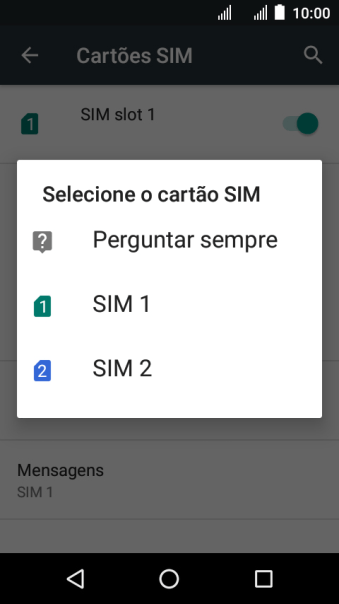 Pressione o chip desejado. Pressione o chip desejado.