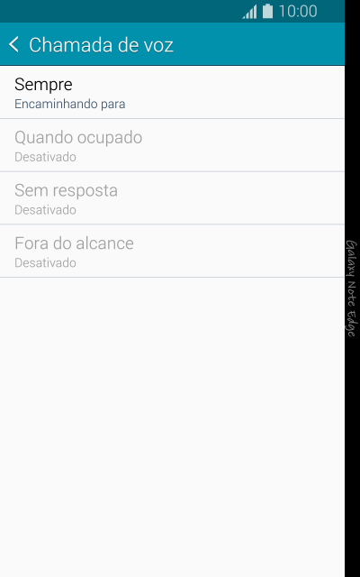 Pressione o tipo de encaminhamento desejado. Pressione o tipo de encaminhamento desejado.