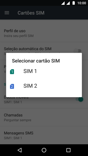 Pressione o chip desejado. Pressione o chip desejado.