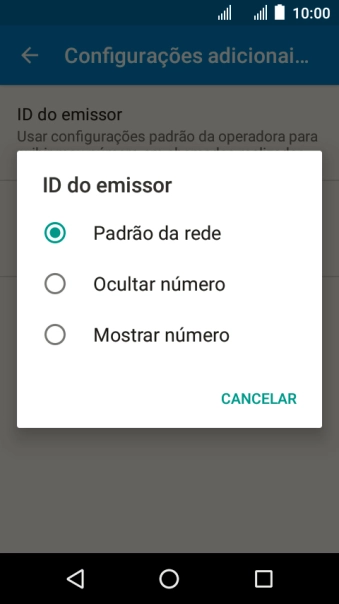 Pressione Mostrar número para ativar a identificação do seu número. Pressione Mostrar número para ativar a identificação do seu número.