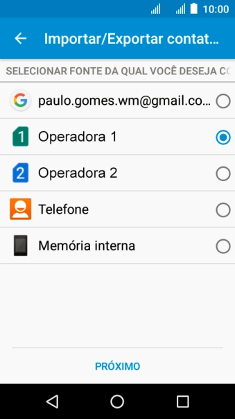 Pressione PRÓXIMO. Pressione PRÓXIMO.