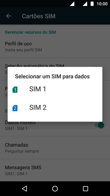 Pressione o chip desejado. Pressione o chip desejado.