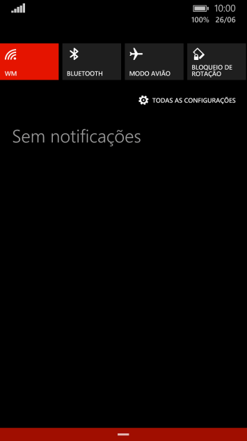 Pressione TODAS AS CONFIGURAÇÕES. Pressione TODAS AS CONFIGURAÇÕES.