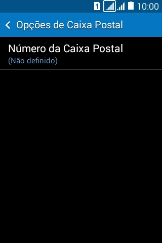 Pressione Número da Caixa Postal. Pressione Número da Caixa Postal.