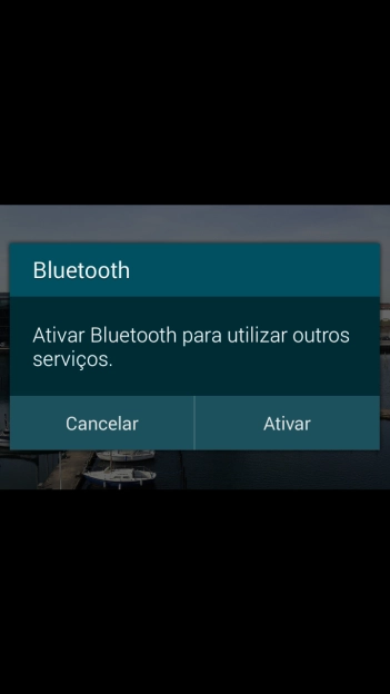 Se o Bluetooth estiver desativado, você deve pressionar Ativar para ativá-lo. Se o Bluetooth estiver desativado, você deve pressionar Ativar para ativá-lo.