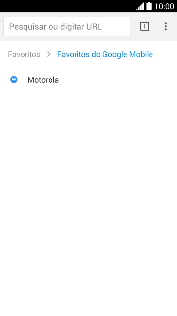 Pressione o favorito desejado. Pressione o favorito desejado.