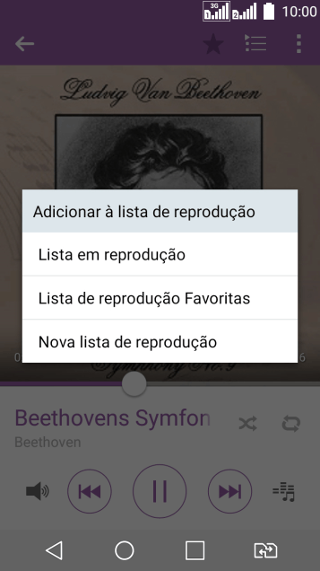 Pressione Nova lista de reprodução. Pressione Nova lista de reprodução.