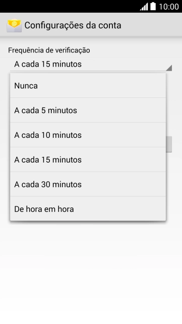 Pressione a configuração desejada. Pressione a configuração desejada.