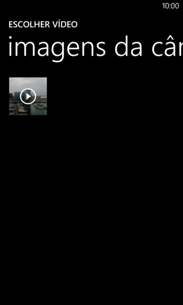 Pressione o vídeo desejado. Pressione o vídeo desejado.