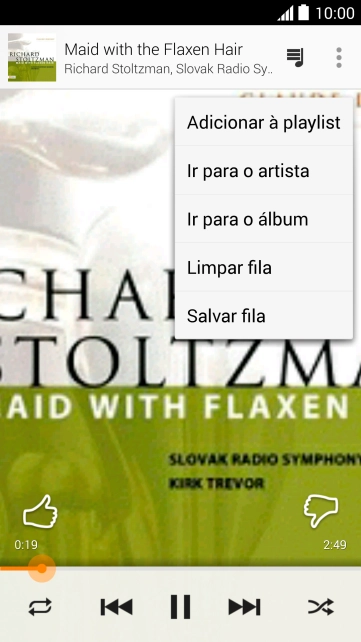 Pressione Adicionar à playlist. Pressione Adicionar à playlist.