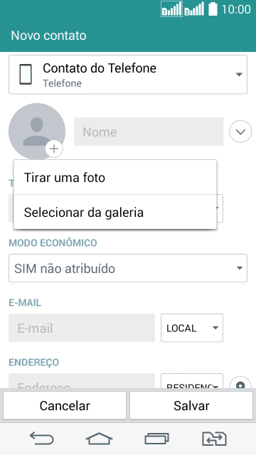 Pressione Selecionar da galeria, e navegue até a pasta desejada. Pressione Selecionar da galeria, e navegue até a pasta desejada.