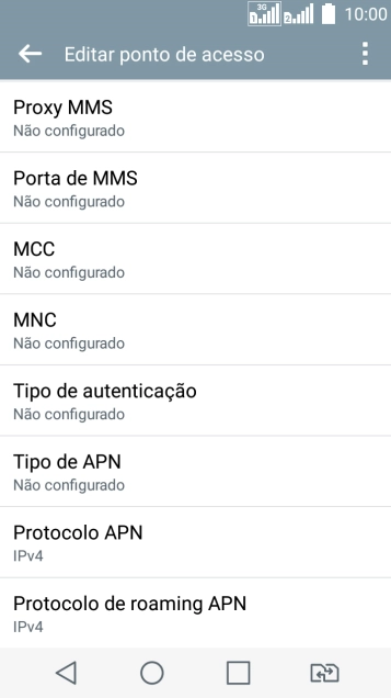 Pressione Proxy MMS. Pressione Proxy MMS.