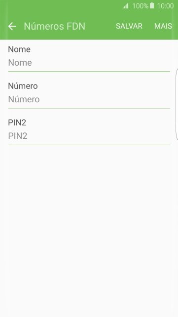 Pressione Nome, e digite o nome desejado. Pressione Nome, e digite o nome desejado.