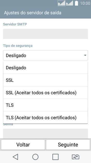 Pressione Desligado para ativar ou desativar a função. Pressione Desligado para ativar ou desativar a função.