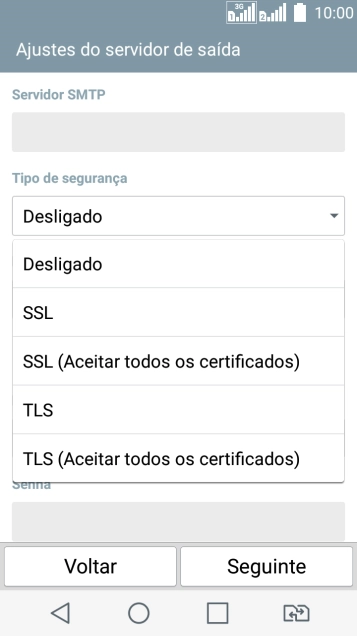 Pressione Desligado para ativar ou desativar a função. Pressione Desligado para ativar ou desativar a função.
