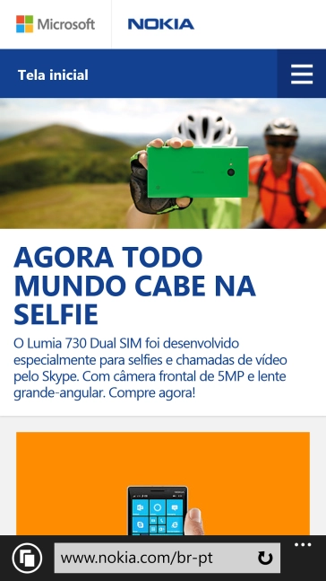 Pressione a barra de endereço. Pressione a barra de endereço.