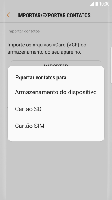 Pressione Cartão SIM. Pressione Cartão SIM.